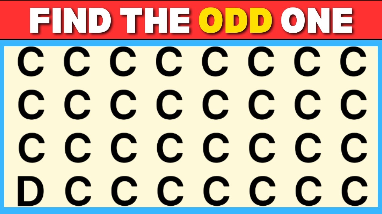 Can You Spot the Odd One Out? | Numbers & Letters Edition 🔍 - YouTube