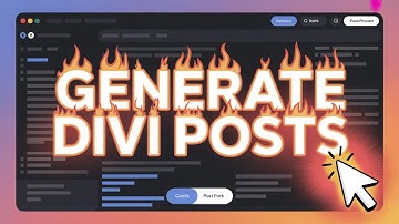 How to generate dummy blog posts in divi wordpress website