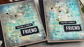 Sprays, Crackle Paste & Stencils | Mixed Media? Cards