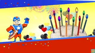 Captain America Happy Birthday Song |Nursery Rhymes songs for kids