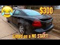 Copart $300 2004 Pontiac Grand Prix GT1 Wide Track WIN - It Runs!!