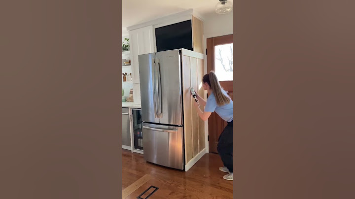 DIY Fridge Cabinet. Kitchen Renovation On A Budget.