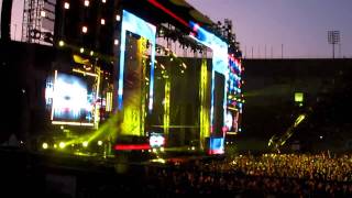 EDC 2010 Laidback Luke through fireworks glasses