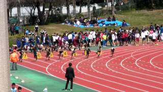 20160321　大教大AC記録会　小学男子　100mT決勝　3組