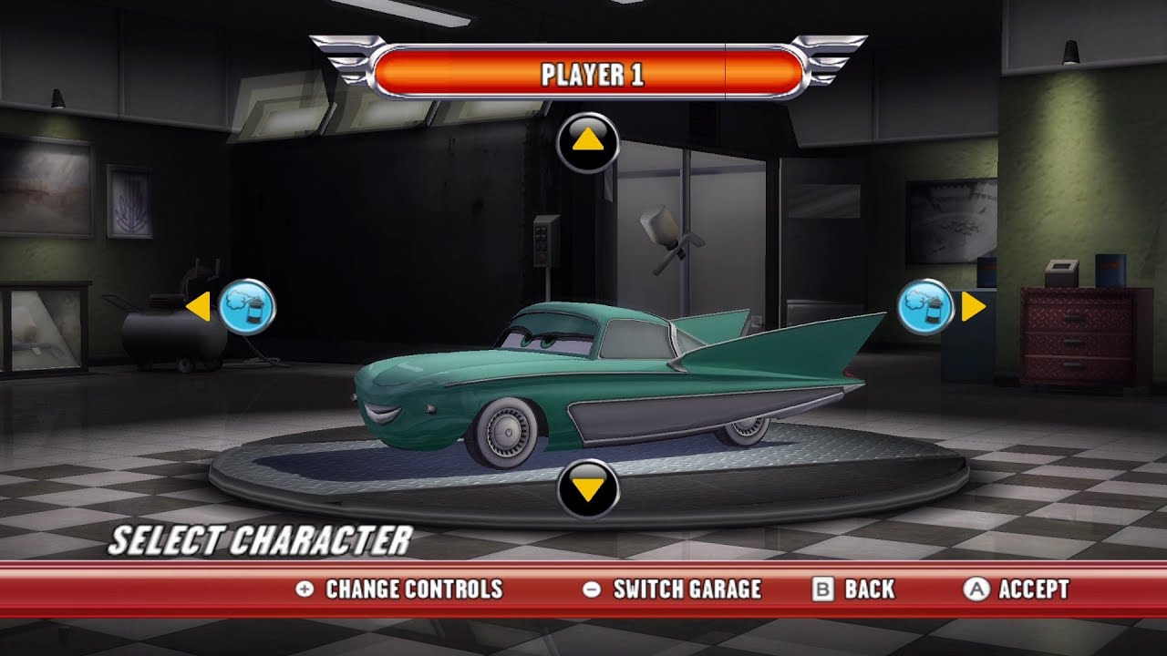 Cars Race-O-Rama Wii - Flo (Dolphin)