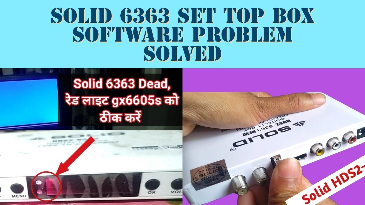 Solid 6363 Set Top Box Software Upgrade Karen 💯 // Solid 6363 // Dip