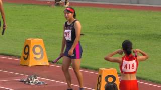 20150910群馬高校対抗陸上女子400mR決勝