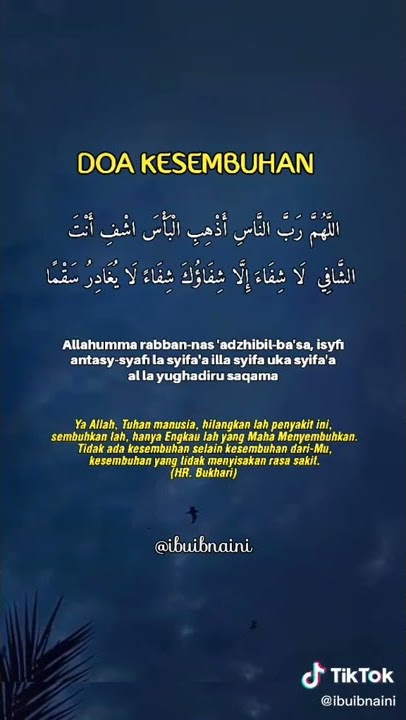 doa untuk orang yang sedang sakit