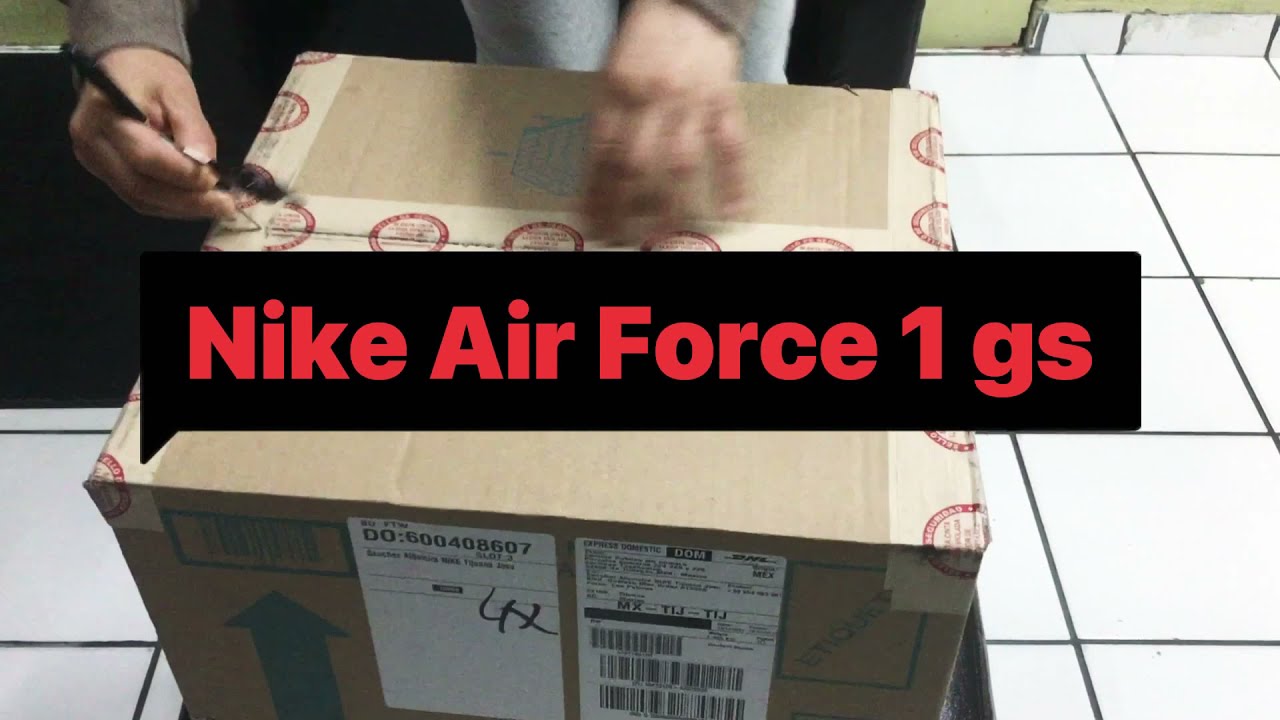 Unboxing Nike Air Force 1 gs 