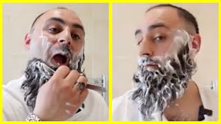 Straight Shaving A 12 Month Beard ASMR