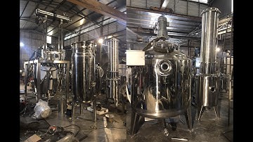 Dây chuyền chiết xuất và cô đặc dược liệu 1000L