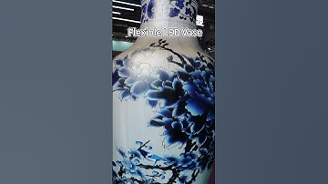 Flexible LED Vase： Soft modules can create any shape.