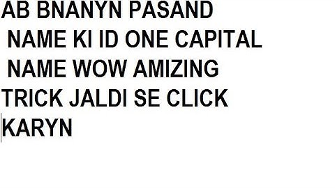 HOW TO MAKE ONE CAPITAL NAME ID FB WITHOUT ANY PROXY AND ID CARD IN lHINDI&URUDU