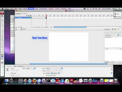Beginner Flash Tutorial - Motion Tweening (Including easing and rotation)