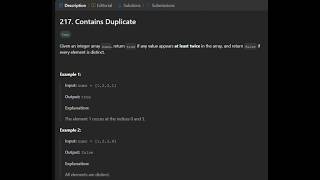 Leetcode 217 contains Duplicate