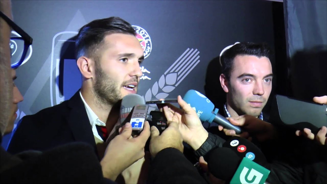 Lucas Pérez y Iago Aspas. Beer Master Estrella Galicia 28.03.2016