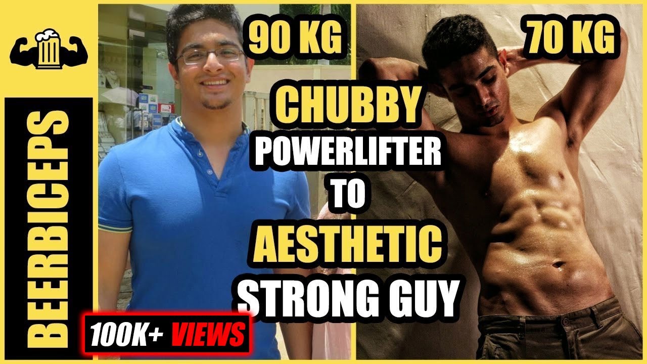 My Transformation Fat Powerlifter To Aesthetic Strength Training Program BeerBiceps YouTube