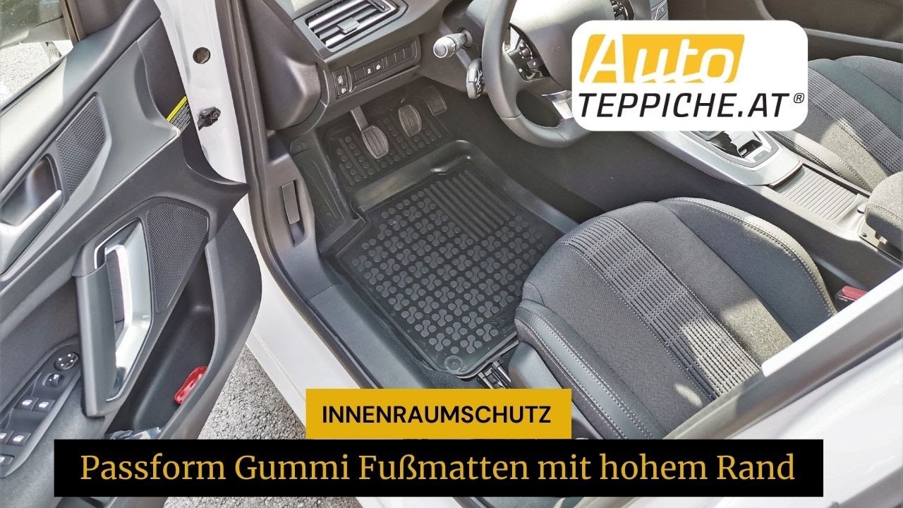 Gummi-Fußmatten mit hohem Rand