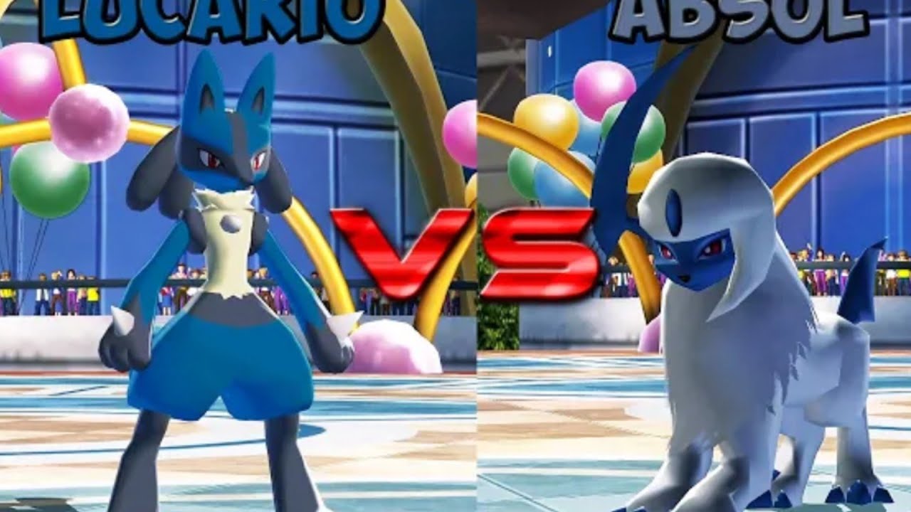 Absol vs Lucario revolutionary battle ! Pokemon unite 