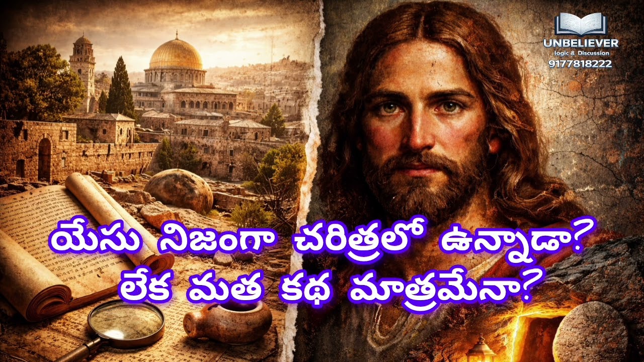 యేసు నిజంగా చరిత్రలో ఉన్నాడా? లేక మత కథ మాత్రమేనా? @Unbeliever_rg 