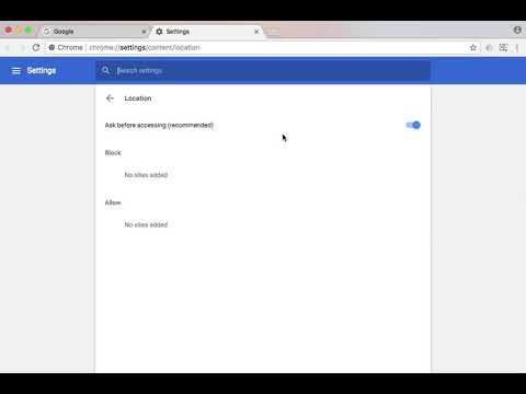 Disabilitare Localizzazione in Google Chrome