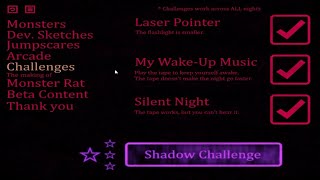 Shadow Night All Challenges COMPLETED | FNAC 3 (Max Mode)