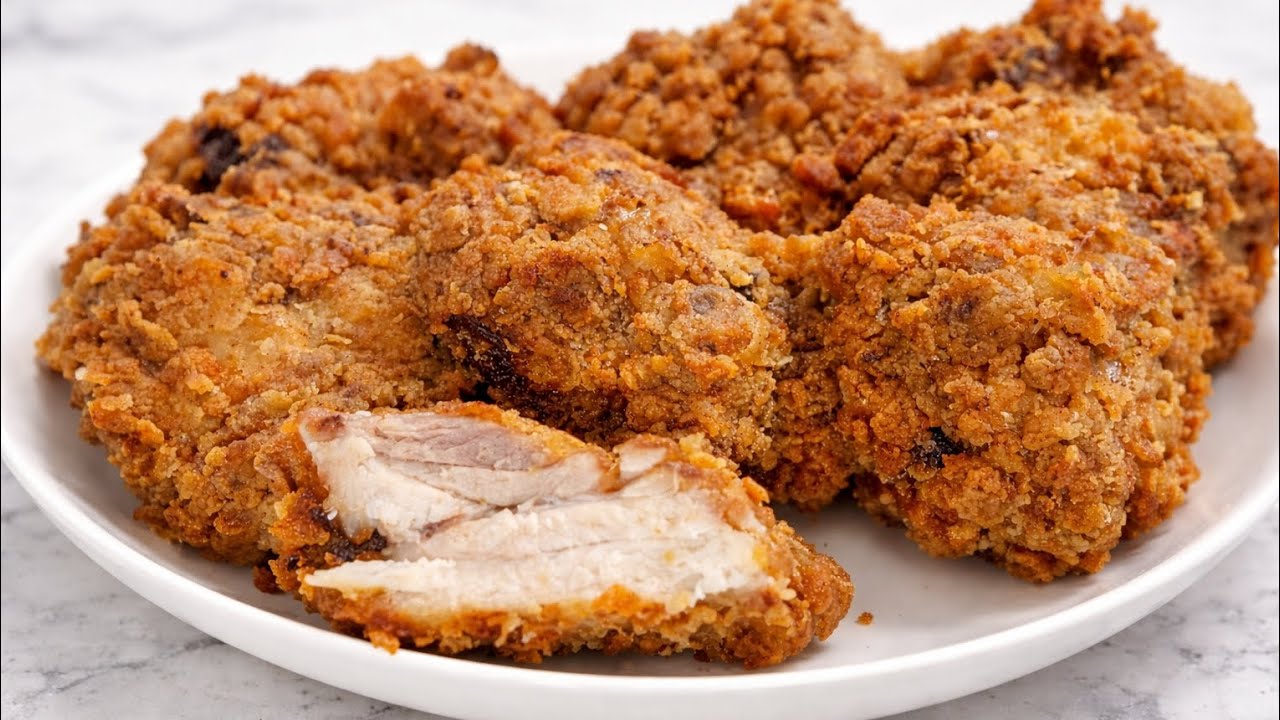 Juicy & Tasty Crispy Fried Chicken