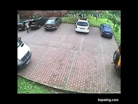 CCTV Video of a parking lot