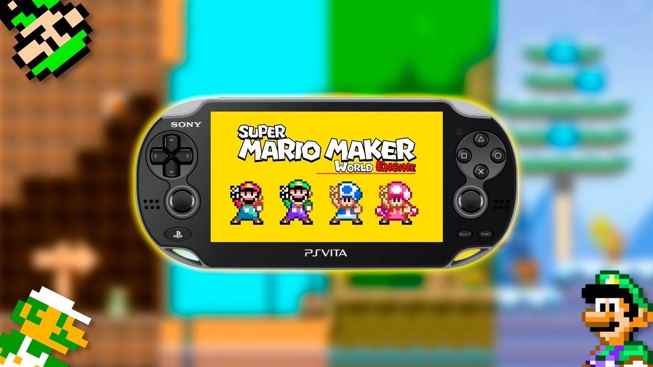 SUPER MARIO MAKER WORLD ENGINE en PS VITA | luigi2498 - YouTube