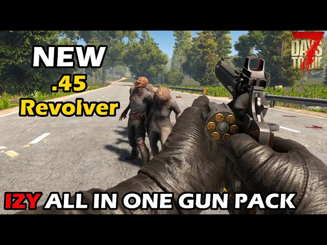 Colt 45 Revolver WEAPON TESTING! - IZY-All in One Gun Pack 7 Days
