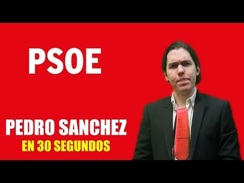 PEDRO SANCHEZ EN 30 SEGUNDOS