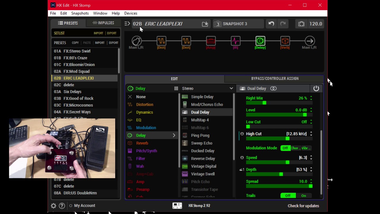 How To DMC 4 Disaster Area Midi HX Stomp Expression TT2 dmc Micro 