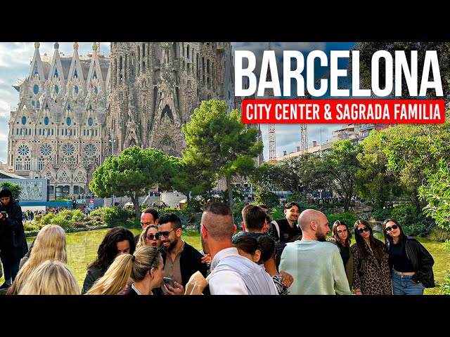 Barcelona, España | Distrito Avinguda de Gaudí & Eixample | Recorrido a Pie 4K