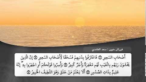 سورة الملك - سعد الغامدي