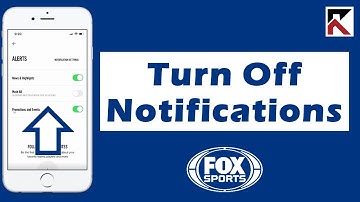 How To Turn Off Notifications Fox Sports App iPhone