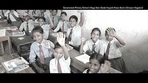 Students of GPS NNM Angami Notun Basti Dimapur singing Nipun Bharat Theme Song.