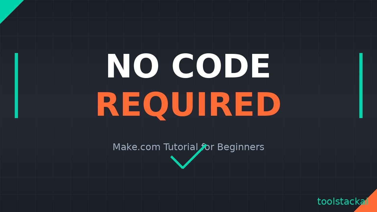 Make.com tutorial showing automation workflow builder