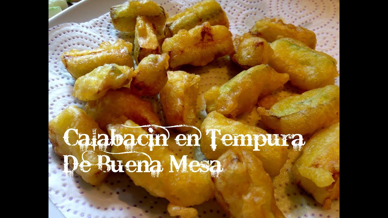 Calabacín en Tempura