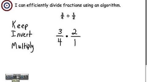 Divide Fractions Algorithm