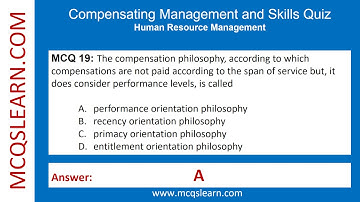 Compensation Management Quiz Questions Answers PDF | Compensation Management Quiz | Ch 1 Notes | App