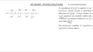 Capacitor problem jee mains 2017