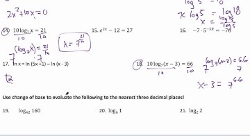 Pre Calc - Unit 7 Review