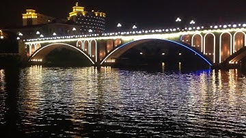 Móng Cái ‎30 ‎April ‎2017 - Cầu Ka - Long ban đêm