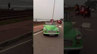 1957 Morris Minor Convertible at Marine drive #morrisminor #classiccars #srilanka #beach