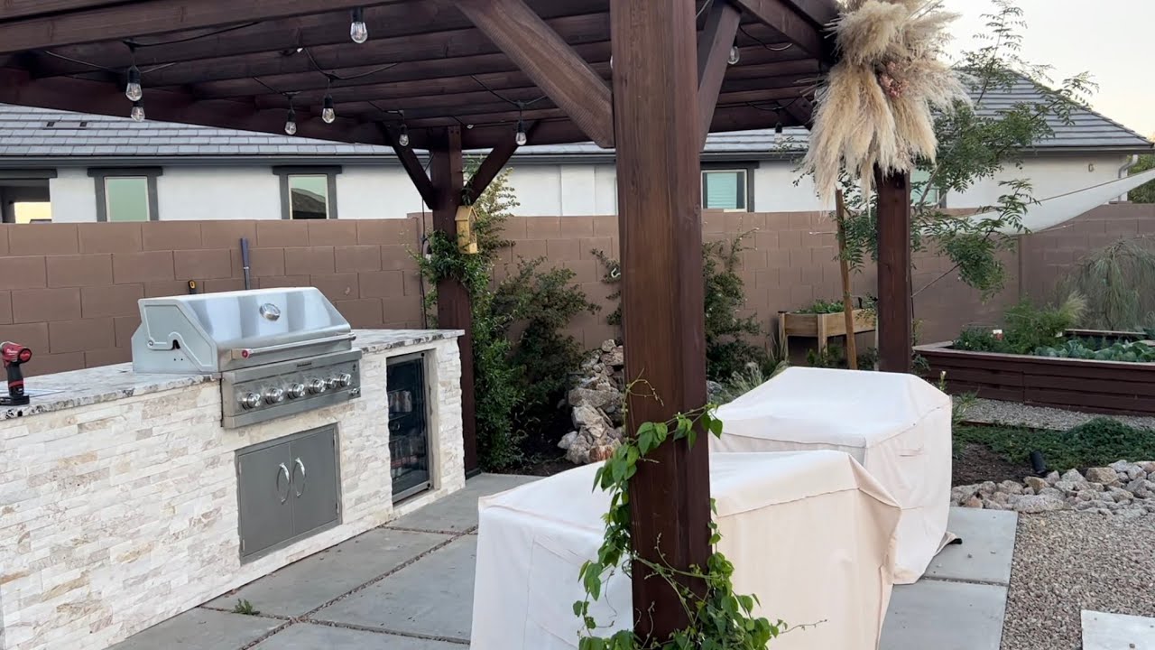 Training vines to take over our pergola: Part One!