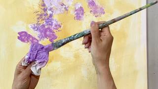 We paint together 😍 Effective abstract acrylic painting techniques - for beginners - tutorial
