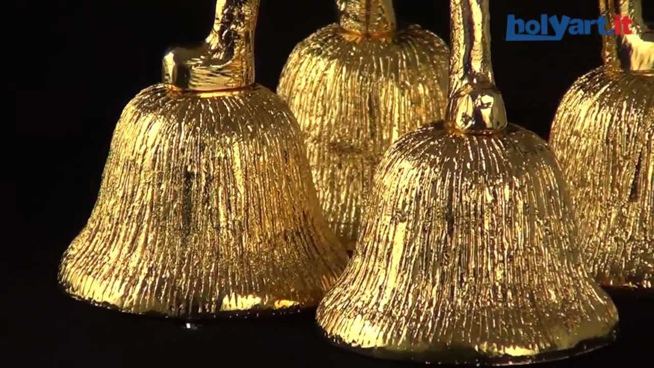Campanellino Liturgico In Ottone Dorato – Suono Unico, 7 Cm Di Altezza, Artigianato Italiano Per Cerimonie Sacre