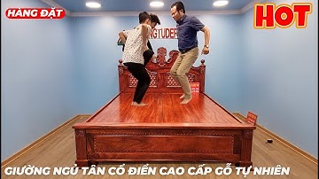 Giường Ngủ Tân Cổ Điển Cao Cấp Gỗ Tự Nhiên – mẫu giường ngủ cao cấp gỗ xoan đào đẹp - Giường tủ Đẹp