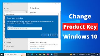 how to change product key in windows 10