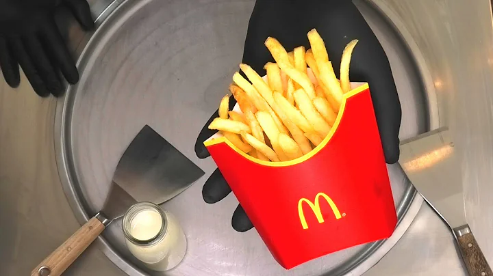 McDonalds Fries Ice Cream Rolls | how to make Mc Donalds French Fries Chips fried Ice Cream | ASMR